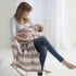 Trend Lab Soft Receiving Deluxe Sweatshirt Knit Baby Blanket, Rugby Stripe...