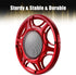 X AUTOHAUX 2pcs 6 Inch Car Metal Audio Speaker Grill Cover Mesh Woofer Horn Guard Decorative Circle Grille Protector Red...