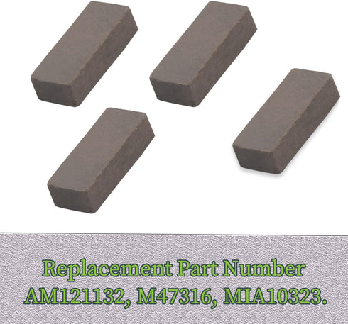 MIA10323 Brake Pad Kit Compatible With John-Deere STX30 STX38 LX172 LX188 GX85 RX75 SRX95 SX85 170 175 180 185, Replaces AM121132, M47316, MIA1032...
