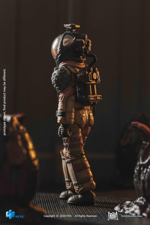 Hiya Toys Exquisite Mini Series 1/18 Scale 4 Inch Alien Kane in Spacesuit Action Figure...