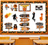 gisgfim 36pcs Basketball Bulletin Board Decoration Basketball Theme Bulletin Boarders It’s Game Time Basketball Cut-Outs Sports Bulletin Board Dec...