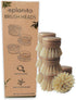 Replacement Brush Heads (Pack of 8) for Bamboo Dish Brush, Sisal Bristle Refills, Agave Cactus Fibres, Kitchen Eco Scrubber, Plastic Free Washing ...
