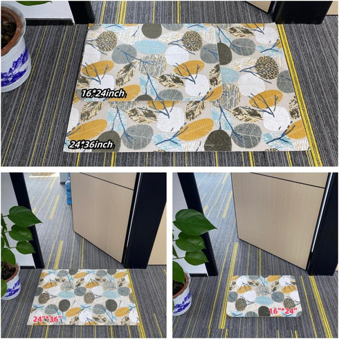 Ultra-Thin Indoor Doormat?Non-Slip and Waterproof Doormat? Low Pile 0.1 inch Doormat?Easy to Clean?Entrance Doormat That can be Cut at Will (Orang...