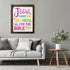 Posterizer 1 pcs-Jesus Loves Me Bible Verse-Religious Posters-Kids Room Art-Gifts for Christians-decor for nursery toddlers kids room- UNFRAMED Wa...