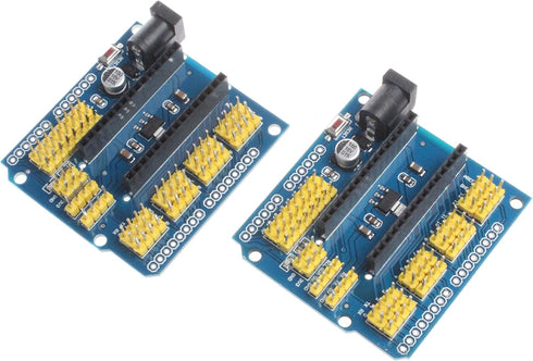 NOYITO Nano I O Expansion Sensor Shield Module for UNO R3 Nano V3.0 (Pack of 2)...