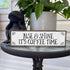 Coffee Wood Signs (Medium - Wood And Metal, Rise and Shine It’s Coffee Time)...