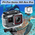 Waterproof Housing Dive Case Compatible for Insta 360 Ace Pro, 60M/196FT Underwater Protective Shell Case Housing with Anti-Fog Pads and Adpter Mo...