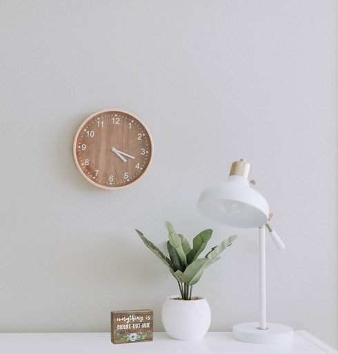 Inspirational Wood Grain Mini Block Sign, 4" (Everything is Figure-out-able)...