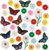 39PCS Flowers Embroidered Iron on Patches Butterfly Daisy Applique Decoration Sewing Patches for Cloting Bags Caps Jackets Hat Jean...