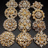 Lot 24pc Clear Rhinestone Crystal Flower Brooches Pins...