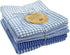 DII Ultra Absorbent, Everyday Cotton Kitchen Towels, Dishtowel Set, Assorted Blue, 5 Piece...