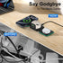 3 in 1 Wireless Charging Station with 20W USB C Power Adapter for iPhone 15/14/13 Series,Magnetic Mag-Safe Foldable Travel Charger Stand Pad for M...