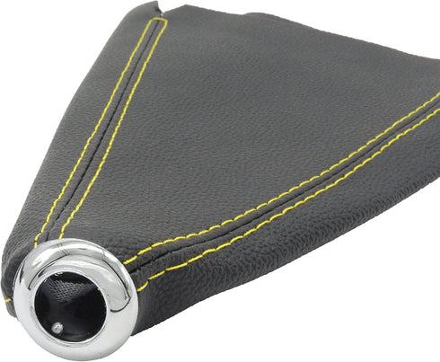HiSport Shift Knob Cover,Gear Shift Cover Shift Boots, Leather Universal Shift Boot, Suitable for Most Manual/Automatic Cars(Yellowline)...
