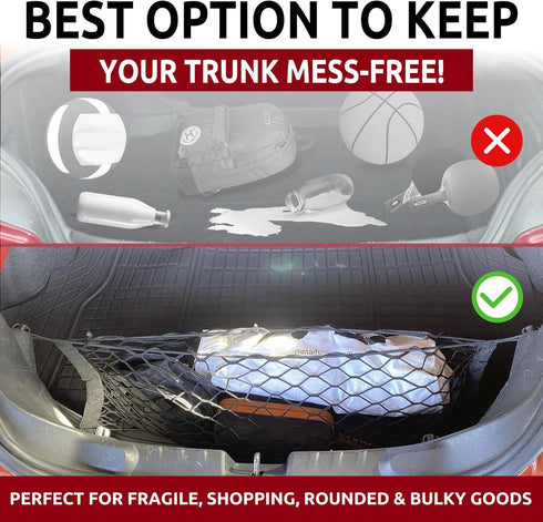 Envelope Trunk Cargo Net for Chevrolet Camaro 2010 2011 2012 2013 2014 2015...