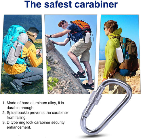 LTGEM Silicone Carrying Travel Case for JBL FLIP 5 Waterproof Portable Speaker with Extra Carabiner - White...