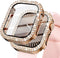 KADES Compatible for Bling Apple Watch Protective Case with Built-in Screen Protector for Apple Watch 40mm iWatch Series SE SE2022 6 5 4 (40mm, Ro...