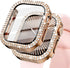 KADES Compatible for Bling Apple Watch Protective Case with Built-in Screen Protector for Apple Watch 40mm iWatch Series SE SE2022 6 5 4 (40mm, Ro...