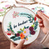 Louise Maelys Funny Embroidery Kit for Beginners Flower Wreath Cross Stitch Adults Needlepoint Kit DIY Embroidery Starter Kit...