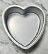 Heart-shaped cake pan, heart-shaped cake tin, aluminum, 3-inch deep, 8-inch heart-shaped, for weddings, parties, family and other occasions cake (...