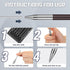 4 Pieces Welder Pencil with 60 Pieces Round Refills Mechanical Pencil Metal Marker Pen for Construction Workers, Metal Work, Welders, Plumbers, Fr...