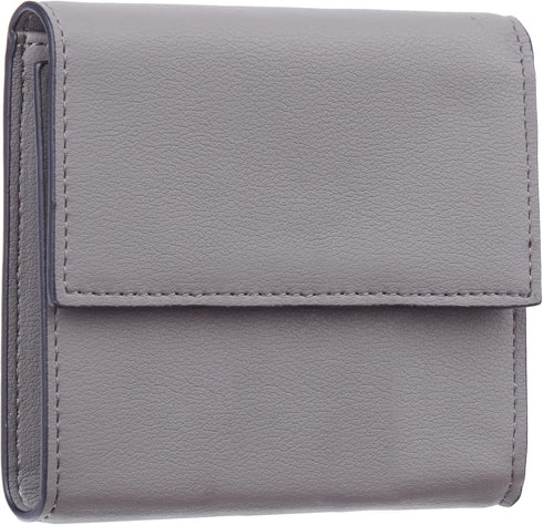 Travelambo RFID Blocking Small Mini Compact Wallet Coin Pouch Holder Trifold Credit Card Holder Pocket Purse for Women (Napa Grey)...