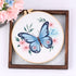 REEWISLY 4 pcs of Embroidery Starter kit with Patterns and Instructions, DIY Adult Beginner Cross Stitch Kits, Including 2 Plastic Embroidery Hoop...