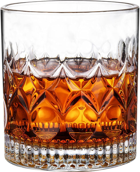 PARACITY Whiskey Glasses Set of 2,christmas gift, Old Fashioned Glasses, Rocks Glasses, Bourbon, Suitable for use in Bars, Parties, and Homes, The...