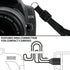USA GEAR DSLR Camera Strap Chest Harness with Quick Release Buckles, Galaxy Neoprene Pattern and Accessory Pockets - Compatible with Canon, Nikon,...