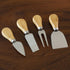 Totally Bamboo 4-Piece Cheese Tool Set, Charcuterie Board Accessories...