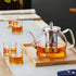Glass Tea Pot with Infuser for Loose Tea, Heat Resistance Borosilicate Glass Tea Kettle for Gas Stovetop, Suit for Blooming and Loose Leaf Tea, 40...