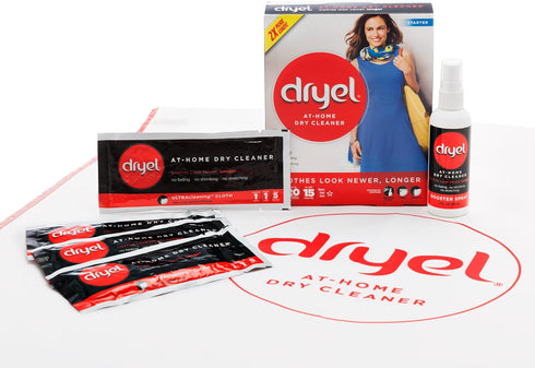 dryel At-Home Dry Cleaner Starter Kit, Gentle Laundry Care for Special Fabrics and Dry-Clean-Only Clothes, 4 Load Capacity...