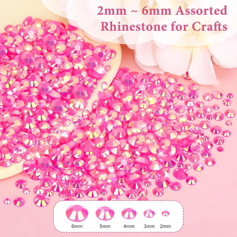 cridoz B-7000 Glue with 33000Pcs Rhinestones for Crafting, Clear Glue Flat Back Rhinestones Pink Crystal Kit with Jewelry Glue for Clothing Fabric...