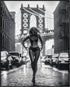 Posterizer 1 pcs-black and white photo-classic urban Manhattan scene 3-Photography Art Gift for Women, Fashionistas, Designer Fashion Fans- unfra...