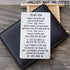 Inspirational Gifts for Son from Mom, Engraved Wallet Inserts with Motivational Quotes, Wallet Insert Cards for Graduation Birthday Gift Ideas...