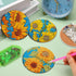 6 PCS Sunflower Diamond Painting Art Coaster Set Diamond Art Coasters Small Diamond Painting Coasters Kit Beginners Adults Art Craft Supplies...