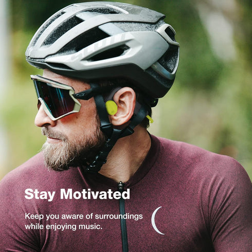 Open Ear Headphones, Wireless Air Conduction Headphones, Sweatproof Bluetooth Sport Headset with Mic for Running, Cycling (Black & Green)...