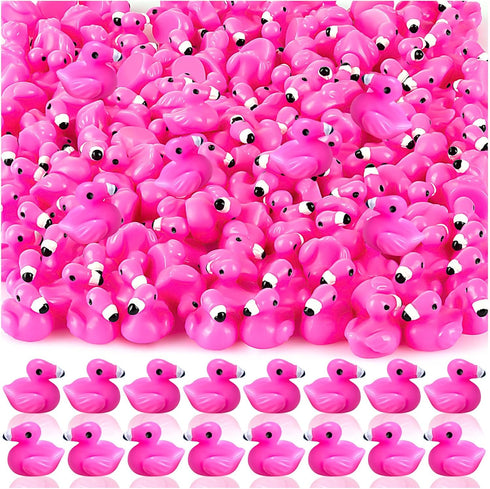 200Pcs Mini Resin Flamingo Ducks, Flamingo Tiny Ducks, Cute Flamingo Figurines for Cake Topper Garden Dollhouse Landscape Aquarium Ornaments DIY C...