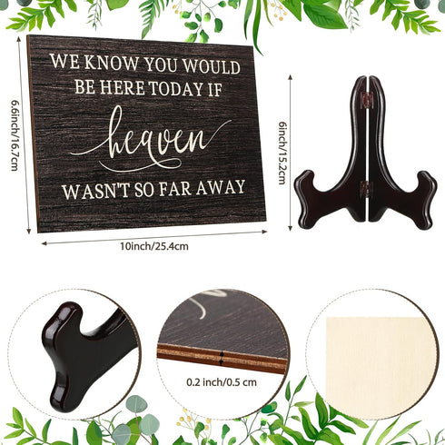 We Know You Would Be Here Today Wooden Wedding Memorial Plaques for Loved Ones Lost in Memory, Table Wedding Sign for Home (Classic Style)...