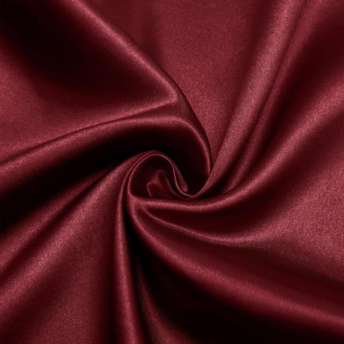 Burgundy Satin Fabric 60 Inch Wide by The Yard, Soft Charmeuse Satin Fabric for Wedding Dress, DIY Craftings, Costumes, 1 Yard...