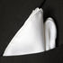 Fine White 100% Silk Pocket Square for Men Full-Sized 17"x17"...