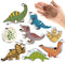 Pack of 8 Dinosaur Cookie Cutters – Stainless Steel T-Rex Dinosaur Footprint Triceratops Stegosaurus Dinosaur Egg Brontosaurs Shapes Baking Cutter...
