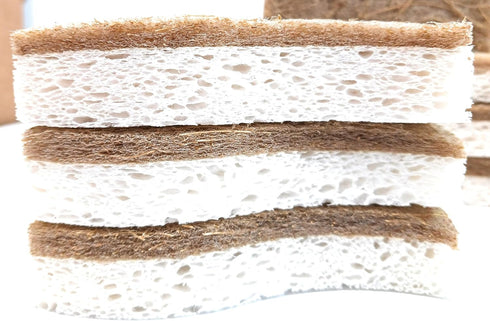 Graham & Ash Co 18 Pack Biodegradable Sponges - Sponges Kitchen Natural Sponges for Dishes Natural Sponge Dish Sponge - Eco Friendly Sponges Natur...