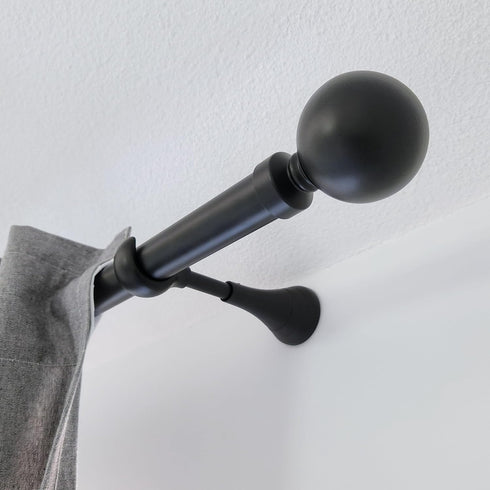 Heavy Duty Curtain Rod Brackets for Wall, 6 inch Curtain Rod Brackets, Extra Long Holder for Heavy Curtains, for 3/4 to 1 inch Rods, 2 pcs Extende...
