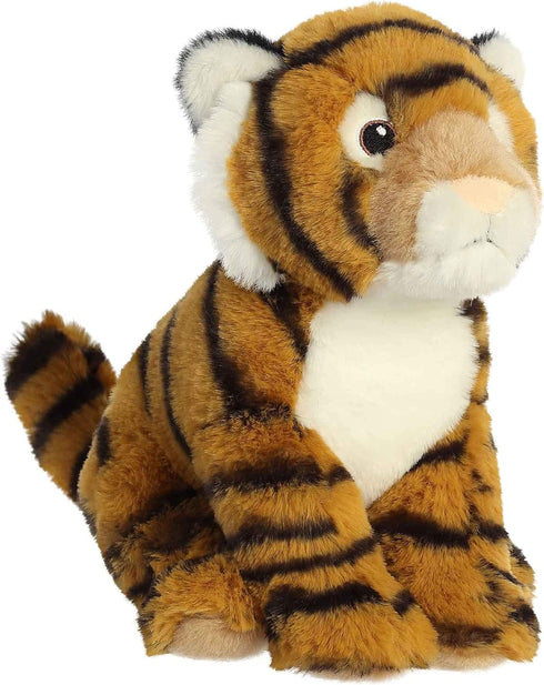 Aurora® Eco-Friendly Eco Nation™ Bengal Tiger Stuffed Animal - Environmental Consciousness - Recycled Materials - Orange 9 Inches...