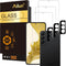 Ailun Glass Screen Protector for Galaxy S22+/S22 Plus 5G 6.6 Inch Display 3Pack + 3Pack Camera Lens Tempered Glass Fingerprint Unlock 0.25mm Clear...