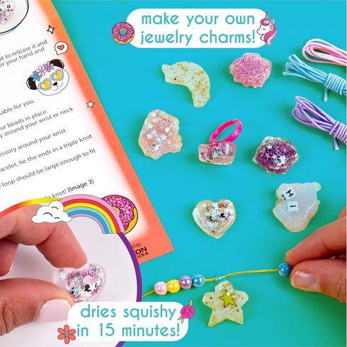 Just My Style Sparkling Jelly Jewelry, Make Your Own Squishy Jewelry, Create 25 Pieces of Jelly Jewelry, Fun Weekend or Sleepover Activity, Great ...