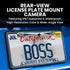 BOSS Audio Systems LPC35 Backup Car Rearview Reverse Camera - License Plate Mount, 170° Wide Angle, Low Light Visibility, for Vehicle Pickup Truck...