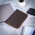 Leather Journal Cover for Field Notes, Notebook Cover for Cahier, Wallet Case, (3.5 x 5.5 in.) Cards Slot/Refillable Travelers Pocket Notebook Han...