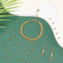 PH PandaHall 800pcs Smooth Round Spacer Beads, 5mm Gold Plated Iron Beads Seamless Gold Ball Loose Metal Beads for Necklace, Bracelet, Earring Mak...