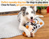 Squeaky Stuffed Dog Toys with Rubbery Belly, Stuffed Animal Toys for Chewers, Gum Massage Soft Puppy Chew Teething Toys to Keep Them Busy, Durable...
